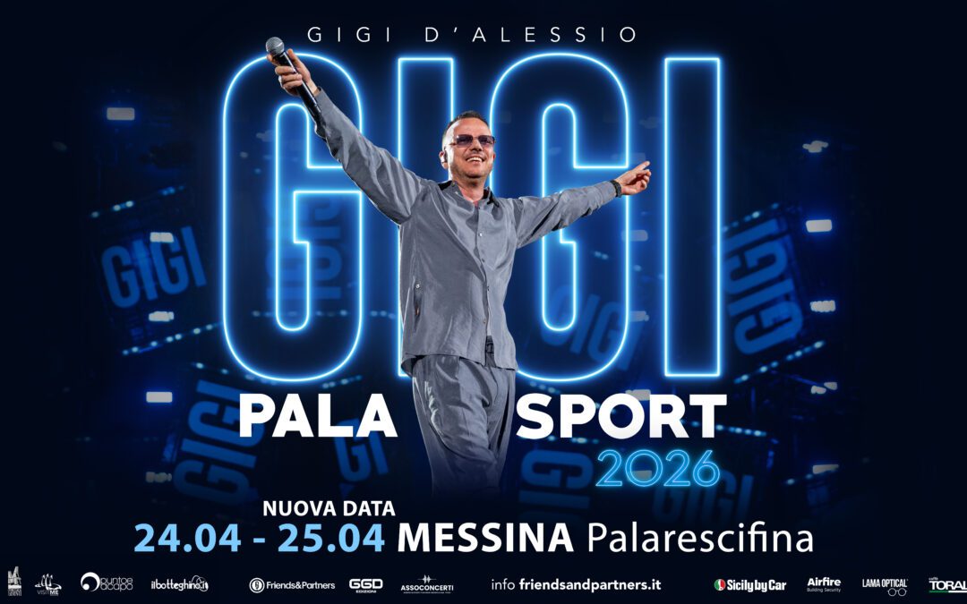 Gigi D’Alessio raddoppia a Messina: nuova data del 25 aprile 2026 al PalaRescifina