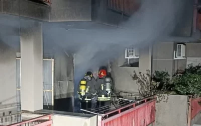 Milazzo. Notte di capodanno di paura.. a fuoco appartamento
