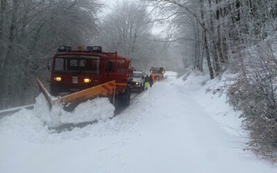 Emergenza neve sui Nebrodi: in azione gli spazzaneve della Città Metropolitana di Messina su strade provinciali