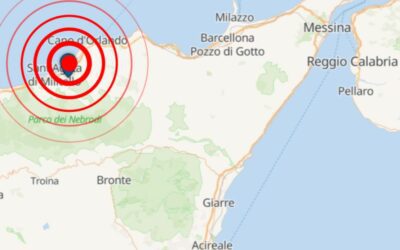 Scossa di terremoto a Militello Rosmarino, tremano altri comuni dei Nebrodi