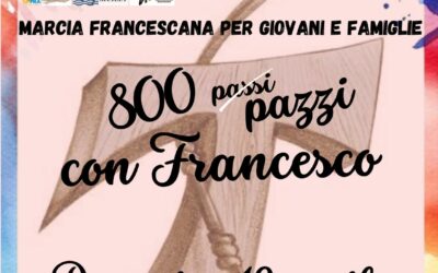Barcellona PG. Al Convento Sant’Antonio di Padova l’evento “800 passi/pazzi con Francesco”