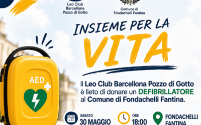 Fondachelli Fantina. “Insieme per la Vita”: il Leo Club Barcellona dona un defibrillatore alla comunità