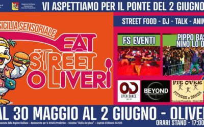 “EatStreet Oliveri 2026 – Sicilia Sensoriale” dal 30 maggio al 2 giugno