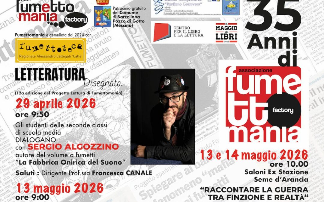 Nuvole disegnate per i 35 anni di Fumettomania a Barcellona Pozzo di Gotto