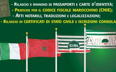 Messina. Arriva il “Consolato Mobile” del Marocco, servizi amministrativi per comunità marocchina grazie ad Anolf di Messina, Cisl Messina e Consolato