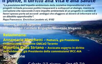 Messina. Convegno cittadino sul Ponte e diritto alla vita e salute