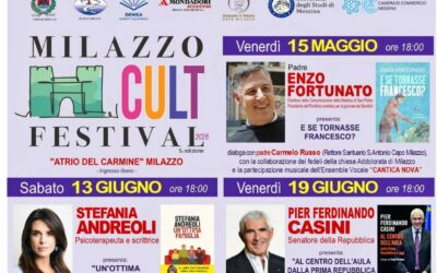 MilazzoCultFestival, nuovo appuntamento il 13 giugno con Stefania Andreoli: Il programma completo