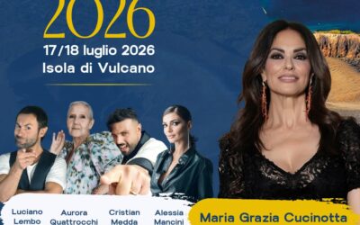 Vulcano. Premio Solidarietà 2026 con Maria Grazia Cucinotta, Aurora Quattrocchi, Alessia Mancini, Luciano Lembo e Cristian Medda