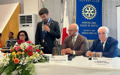 Barcellona PG. Rotary Club, passaggio della Campana: Salvo Scarpaci è il nuovo Presidente