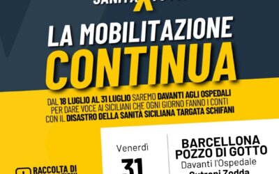 Barcellona PG. Sit-in all’Ospedale Cutroni Zodda, M5S: “Sanità siciliana, disastro targato Schifani!”