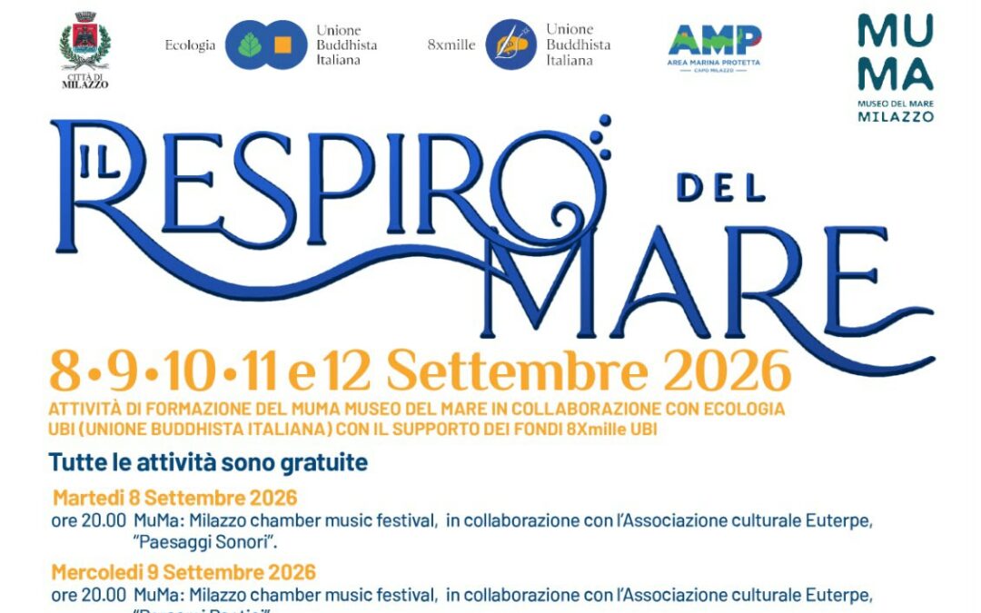 “Il Respiro del Mare”, cinque giorni di eventi gratuiti a Milazzo tra musica, ecologia, vela e sostenibilità