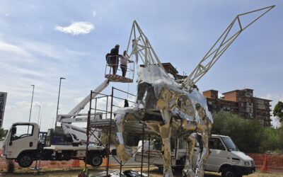 Al museo MAGMA di Librino Fondazione Fiumara d’Arte nasce una nuova opera: “La Porta di Pegaso”