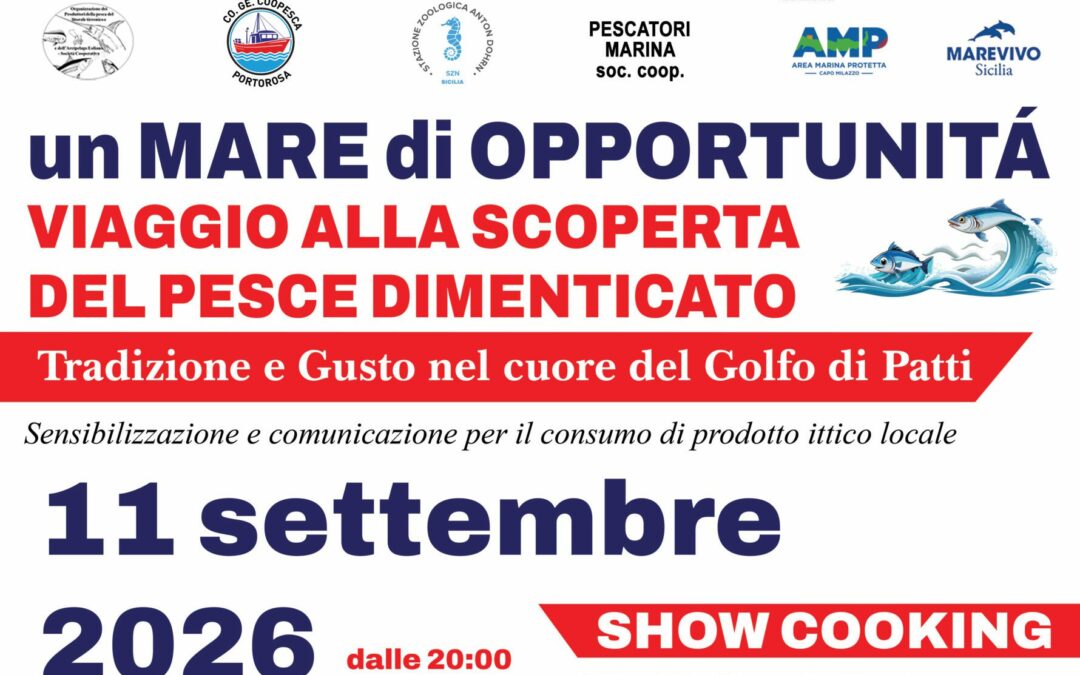 Patti. “Un mare di opportunità” evento per la valorizzazione del pesce dimenticato