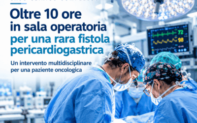 Ospedale Papardo, complesso intervento multidisciplinare su paziente oncologica: oltre 10 ore in sala operatoria per rara fistola pericardiogastrica”