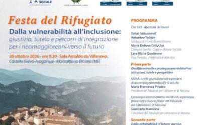 Festa del Rifugiato 2026: a Montalbano Elicona il convegno su giustizia, tutela e integrazione dei neomaggiorenni stranieri non accompagnati