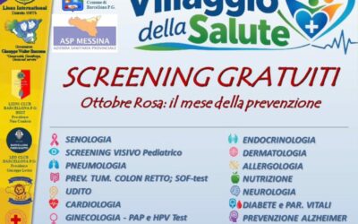 Barcellona PG. Prevenzione e solidarietà, domenica torna il “Villaggio della Salute: screening gratuiti in oltre quindici specialità